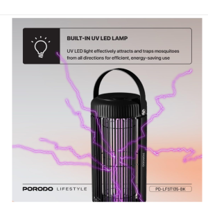 حشره کش برقی پرودو Porodo Lifestyle Portable Mosquito Zapper