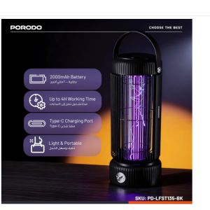 حشره کش برقی پرودو Porodo Lifestyle Portable Mosquito Zapper