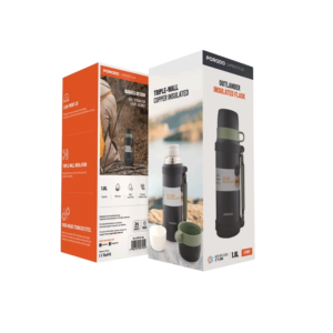 فلاسک کمپینگ پرودو مدل Porodo OUTLANDER LFS157-BK ظرفیت 1.8 لیتر