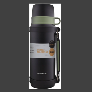 فلاسک کمپینگ پرودو مدل Porodo OUTLANDER LFS157-BK ظرفیت 1.8 لیتر