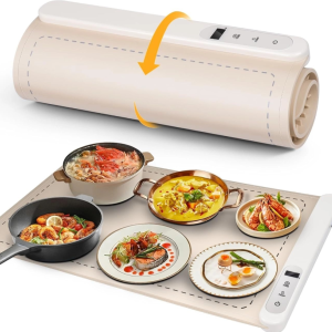 پد گرم‌کننده غذا پرودو Porodo Lifestyle Warming Food Mat XL | پد برقی نگهدارنده حرارت غذا با ۳ حالت دما