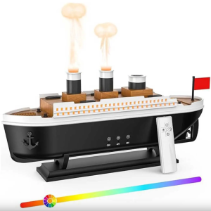 دستگاه بخور سرد آروماتراپی و خوشبوکننده هوای طرح کشتی تایتانیک با ریموت کنترل Jellyfish Aroma Diffuser 299