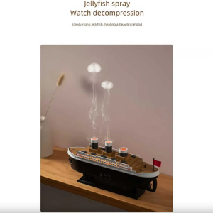 دستگاه بخور سرد آروماتراپی و خوشبوکننده هوای طرح کشتی تایتانیک با ریموت کنترل Jellyfish Aroma Diffuser 299