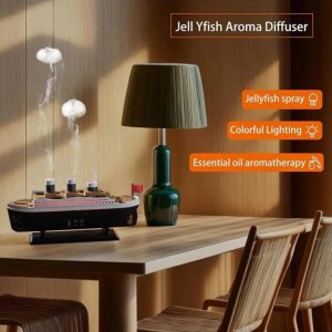 دستگاه بخور سرد آروماتراپی و خوشبوکننده هوای طرح کشتی تایتانیک با ریموت کنترل Jellyfish Aroma Diffuser 299