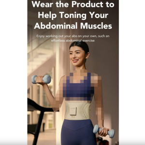 کمربند لاغری همراه با ماساژور الکتریکی اس کی جی Skg Abdominal Fitness Belt GS300