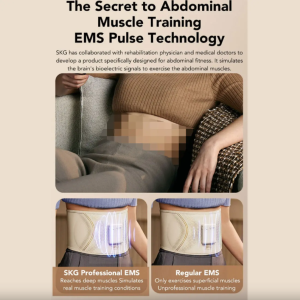 کمربند لاغری همراه با ماساژور الکتریکی اس کی جی Skg Abdominal Fitness Belt GS300