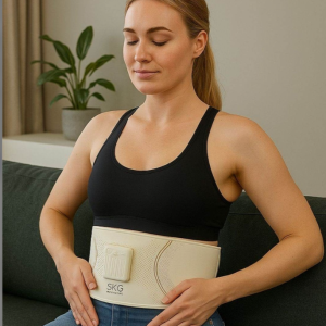 کمربند لاغری همراه با ماساژور الکتریکی اس کی جی Skg Abdominal Fitness Belt GS300