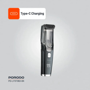 ماشین اصلاح شارژی ضد آب پرودو Porodo Lifestyle Air suction Beard and body trimmer lfs063