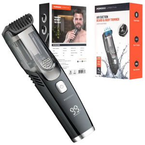 ماشین اصلاح شارژی ضد آب پرودو Porodo Lifestyle Air suction Beard and body trimmer lfs063