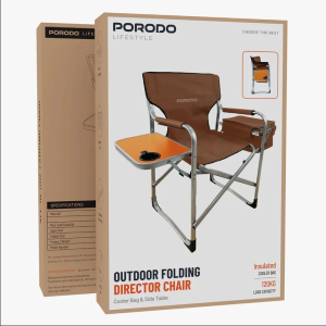 صندلی مخصوص کمپینگ پرودو مدل Outdoor Folding Director Chair PD-LFST137-BR