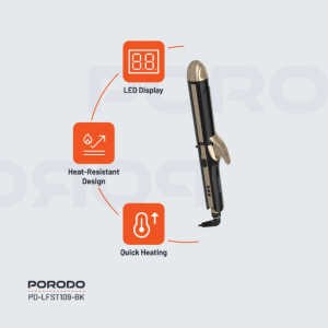اتو مو و حالت دهنده‌ 4 کاره پرودو Porodo 4 Style Hair Iron LFST109‏