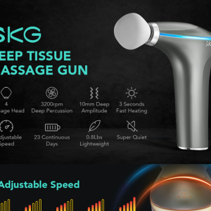 ماساژور گردن حرارتی الکتریکی اس‌کا‌جی دارای ریموت کنترل  SKG 4098E