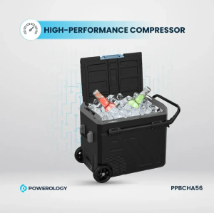 یخچال مسافرتی خودرو  پاورولوژی مدل PPBCHA56 ظرفیت ۶۰ لیتر Powerology Portable Fridge