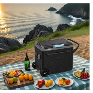 یخچال مسافرتی خودرو  پاورولوژی مدل PPBCHA56 ظرفیت ۶۰ لیتر Powerology Portable Fridge