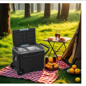 یخچال مسافرتی خودرو  پاورولوژی مدل PPBCHA56 ظرفیت ۶۰ لیتر Powerology Portable Fridge