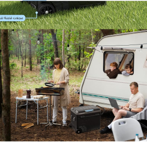 یخچال مسافرتی خودرو  پاورولوژی مدل PPBCHA56 ظرفیت ۶۰ لیتر Powerology Portable Fridge