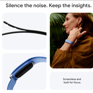 مچ بند هوشمند ورزشی گوگل Fitbit مدل Google Fitbit Air با بند پارچه‌ای