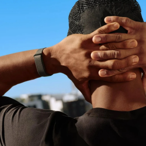 مچ بند هوشمند ورزشی گوگل Fitbit مدل Google Fitbit Air با بند پارچه‌ای