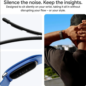 مچ بند هوشمند ورزشی گوگل Fitbit مدل Google Fitbit Air با بند پارچه‌ای