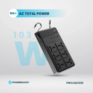 چند راهی برق پاورولوژی Powerology 2500w 6 AC Power Strip PWC030