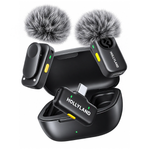 میکروفن بی سیم هالی لند مدل Hollyland Lark A2 Duo با درگاه USB-C