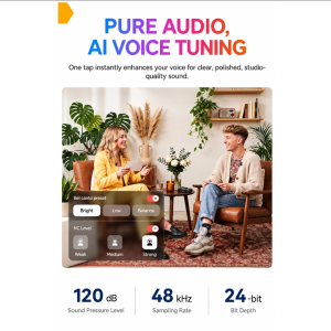 میکروفن بی سیم هالی لند مدل Hollyland Lark A2 Duo با درگاه USB-C