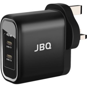 شارژر DUAL USB-C فست شارژ۴۰وات برندJBQ مدل HC-740
