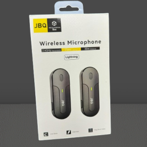 میکروفون  یقه ای تولید محتوا بی سیم جی بی کیو JBQ دو کاربره(لایتنینگ)