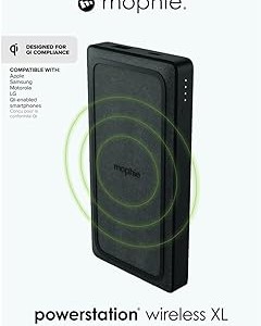 پاوربانک بی سیم موفی مدل Mophie PowerStation Wireless XL 10000mAh با خروجی 18 وات با سیم و10 وات وایرلس