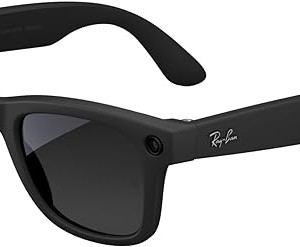 عینک هوشمند ری بن متا مدل ویفرر رنگ مشکی مات با عدسی مشکی مدرج پلاریزه RAY-BAN META WAYFARER RW4006 سایز 50mm