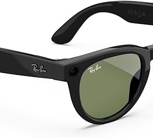 عینک هوشمند ری بن متا مدل هدلاینر رنگ مشکی براق با عدسی سبز RAY-BAN META HEADLINER RW4009F سایز 51mm