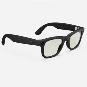 عینک هوشمند ری بن متا مدل وایفارر رنگ مشکی مات با عدسی ترنزیشن (انتقالی) سبز RAY-BAN META WAYFARER transitions RW4006 سایز 50mm