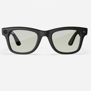 عینک هوشمند ری بن متا مدل وایفارر رنگ مشکی مات با عدسی ترنزیشن (انتقالی) سبز RAY-BAN META WAYFARER transitions RW4006 سایز 50mm