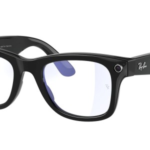 عینک هوشمند ری بن متا مدل وایفارر رنگ مشکی براق با عدسی شفاف RAY-BAN META WAYFARER Clear RW4006 سایز 50mm
