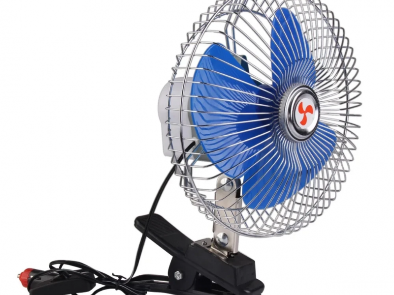 پنکه گیره دار 12 ولت سایز بزرگ 8 اینچ
