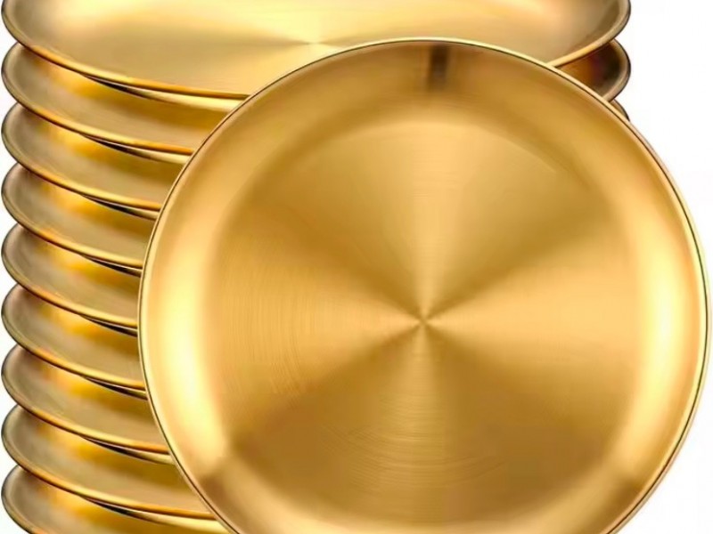 بشقاب گرد استیل سفری