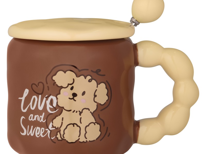 ماگ درب دار مدل خرسی