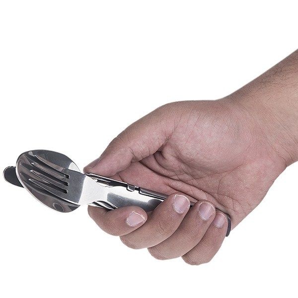 قاشق و چنگال و چاقو سفری غلاف دار