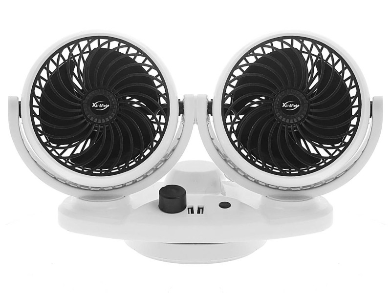 پنکه 12 ولت چرخشی خودرو دارای خروجی USB