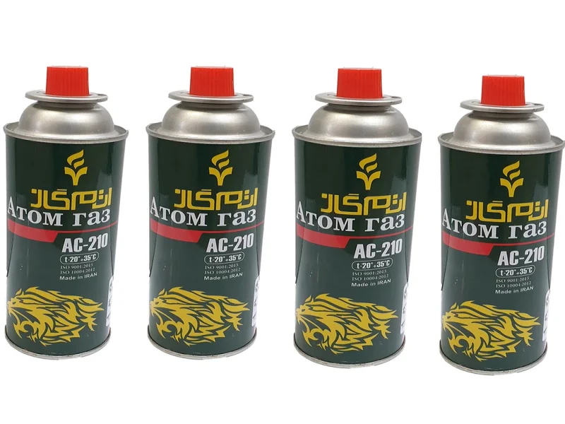 کپسول گاز اتم گاز مدل S50 حجم 220 گرم بسته 4 عددی