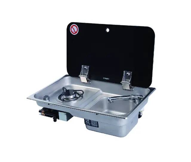 سینک و گاز تک شعله مخصوص کمپر Aj903