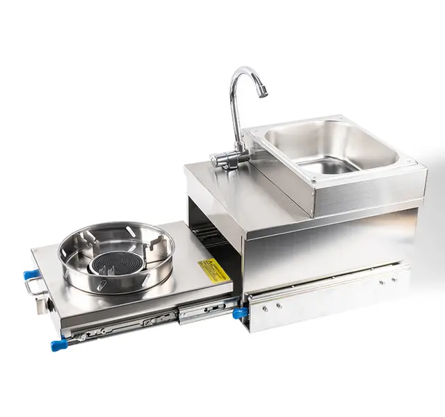 سینک و گاز ریلی بیرونی کمپر-Aj3c001