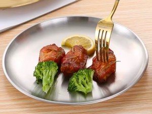 بشقاب گرد استیل سفری
