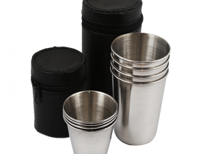 لیوان استیل ضد زنگ ۴ عددی سفری