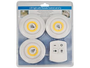 چراغ اضطراری سقفی مدل ریموت دار 3in1 مجموعه 3 عددی
