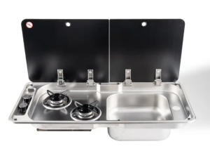 سینگ و گاز دو شعله کمپر مدل AJ007