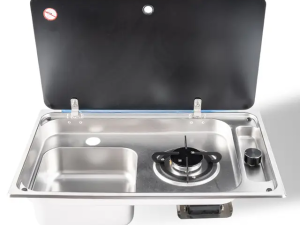 سینک و گاز تک شعله کمپر مدل  Aj-003