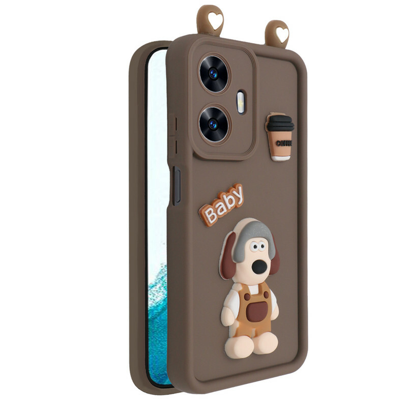 کاور فانتزی مدل KittyDog مناسب برای گوشی موبایل ریلمی Realme C55