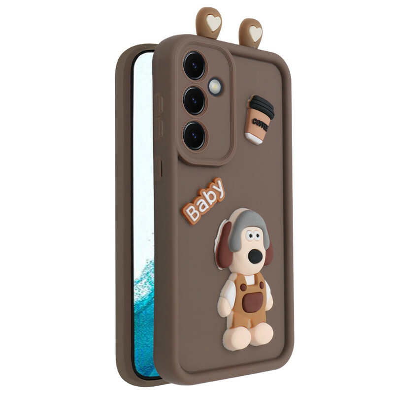 کاور فانتزی مدل KittyDog مناسب برای گوشی موبایل سامسونگ Galaxy A55