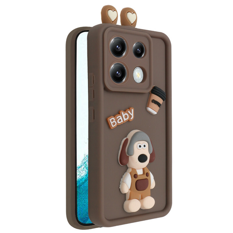 کاور فانتزی مدل KittyDog مناسب برای گوشی موبایل شیائومی Poco X6 5G